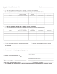 Form MC227 Application to Set Aside Conviction(S) - Michigan, Page 2