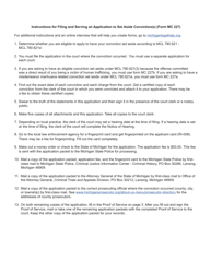 Form MC227 Application to Set Aside Conviction(S) - Michigan, Page 4