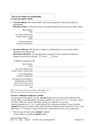 Form GAC11-U Personal Well-Being Report (Guardianship) - Minnesota (English/Spanish), Page 2