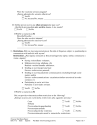 Form GAC11-U Personal Well-Being Report (Guardianship) - Minnesota (English/Spanish), Page 5