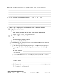 Form HAR102 Petition for Harassment Restraining Order - Minnesota, Page 8