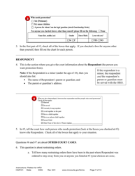 Instructions - Applying for a Harassment Restraining Order - Minnesota, Page 7