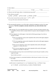 Form JGM301 Financial Disclosure Form - Minnesota, Page 2