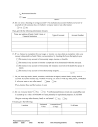 Form JGM301 Financial Disclosure Form - Minnesota, Page 3