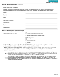 Form GST190 Gst/Hst New Housing Rebate Application for Houses Purchased From a Builder - Canada, Page 3