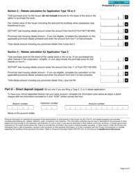 Form GST190 Gst/Hst New Housing Rebate Application for Houses Purchased From a Builder - Canada, Page 6
