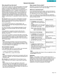 Form GST190 Gst/Hst New Housing Rebate Application for Houses Purchased From a Builder - Canada, Page 7