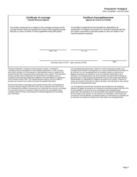 Form CPT116 Certificate of Coverage Under the Canada Pension Plan Pursuant to Article VI of the Agreement on Social Security Between Canada and the Republic of Cyprus - Canada (English/French), Page 2
