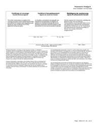 Form CPT112 Certificate of Coverage Under the Canada Pension Plan Pursuant to Articles 6 to 9 of the Agreement on Social Security Between Canada and the Republic of Austria - Canada (English/French/German), Page 2