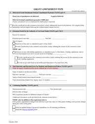 Grant Amendment Form - Canada, Page 2