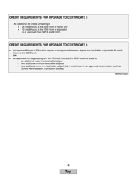 Form K Teacher&#039;s Certificate Level Upgrade - New Brunswick, Canada, Page 4