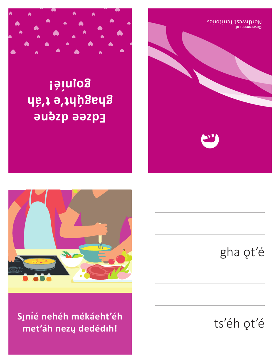 Valentines Day Card cooking With You - Northwest Territories, Canada (English / South Slavey), Page 2