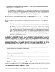 OFC Form 26 Work Certificate - New Hampshire, Page 2