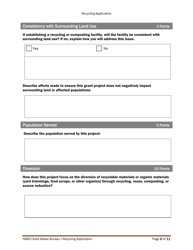 Recycling and Illegal Dumping Grant Application Form - New Mexico, Page 15