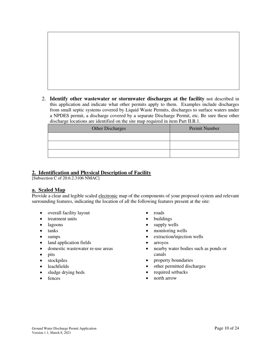 Ground Water Discharge Permit Application - New Mexico, Page 10