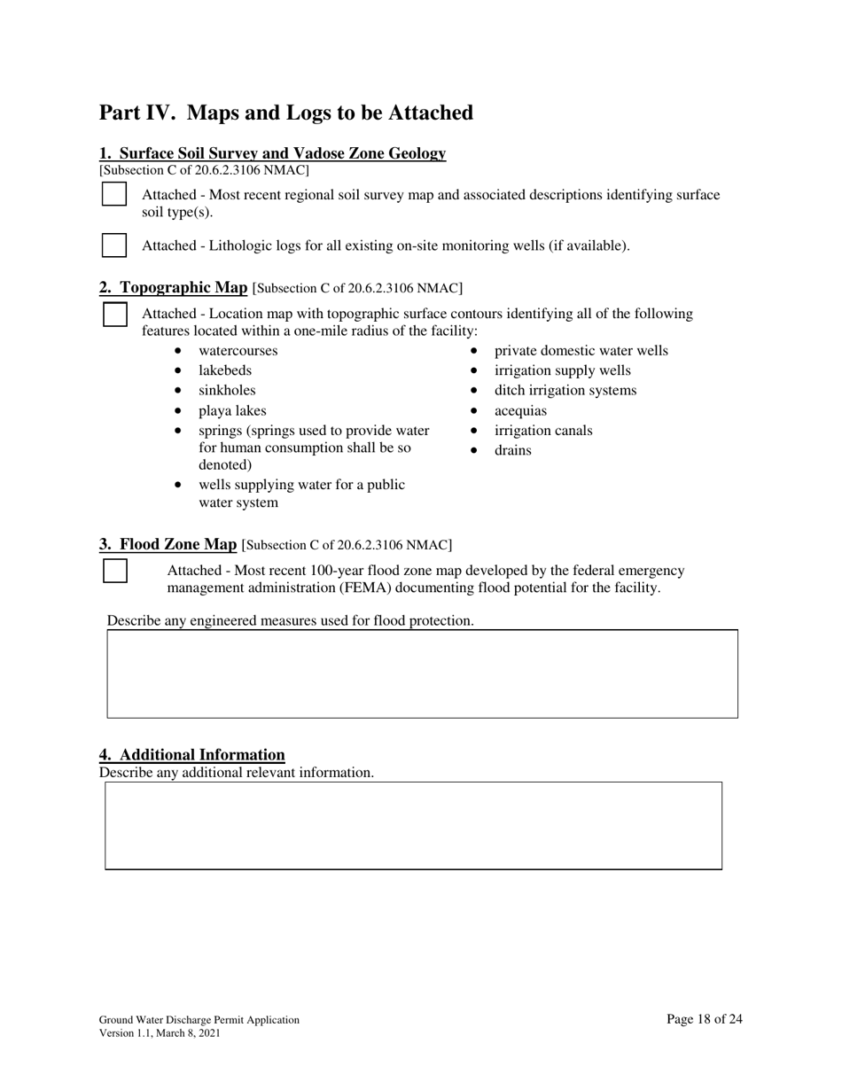 Ground Water Discharge Permit Application - New Mexico, Page 18