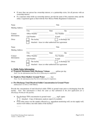 Ground Water Discharge Permit Application - New Mexico, Page 6