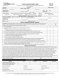 Document preview: Covid-19 Vaccine Consent Form - New Mexico