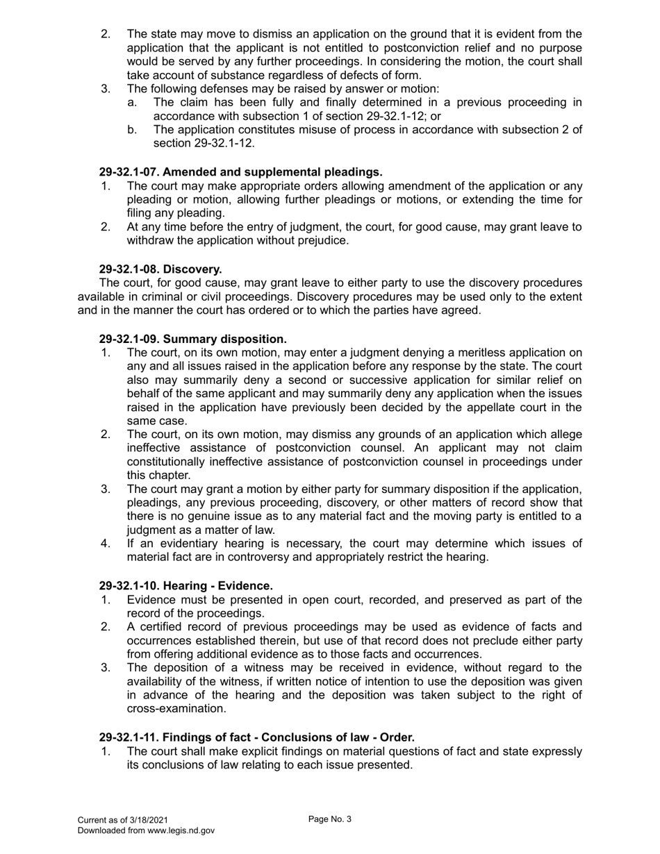 Petition for Post-conviction Relief - North Dakota, Page 10