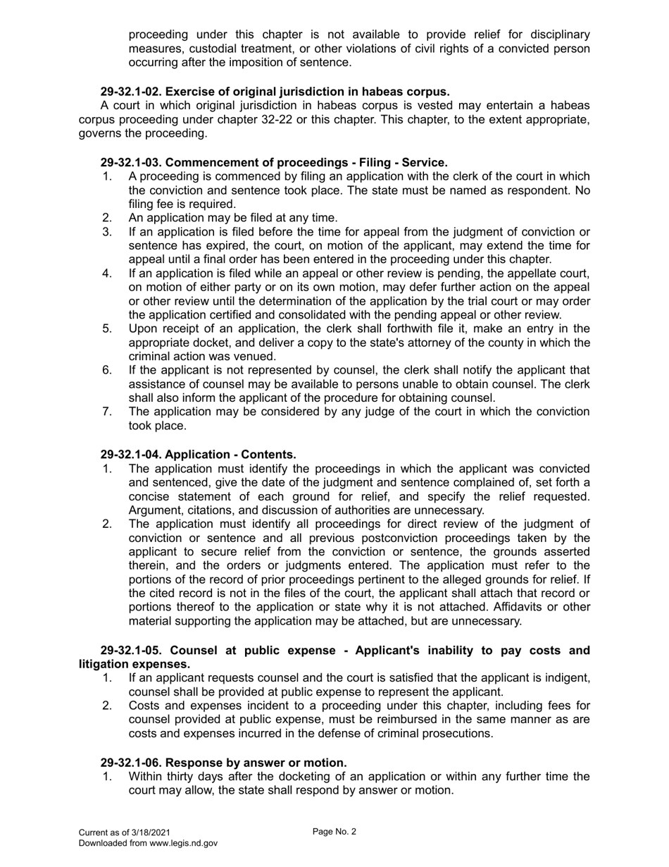 Petition for Post-conviction Relief - North Dakota, Page 9