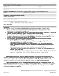 Form REPL-19-0013 Classroom Continuing Education Application - Ohio, Page 2
