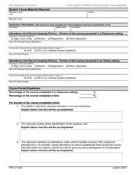 Form REPL-21-0002 Hybrid Continuing Education Course Application - Ohio, Page 2