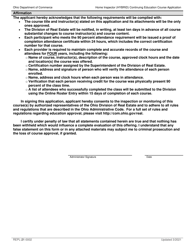 Form REPL-21-0002 Hybrid Continuing Education Course Application - Ohio, Page 3