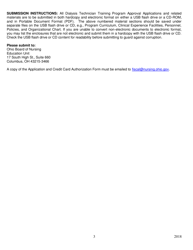 Form A Dialysis Technician Training Program Approval Application - Ohio, Page 4
