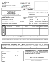 CC- Form 3F &quot;Employee's Notice of Claim for Benefits From the Multiple Injury Trust Fund&quot; - Oklahoma