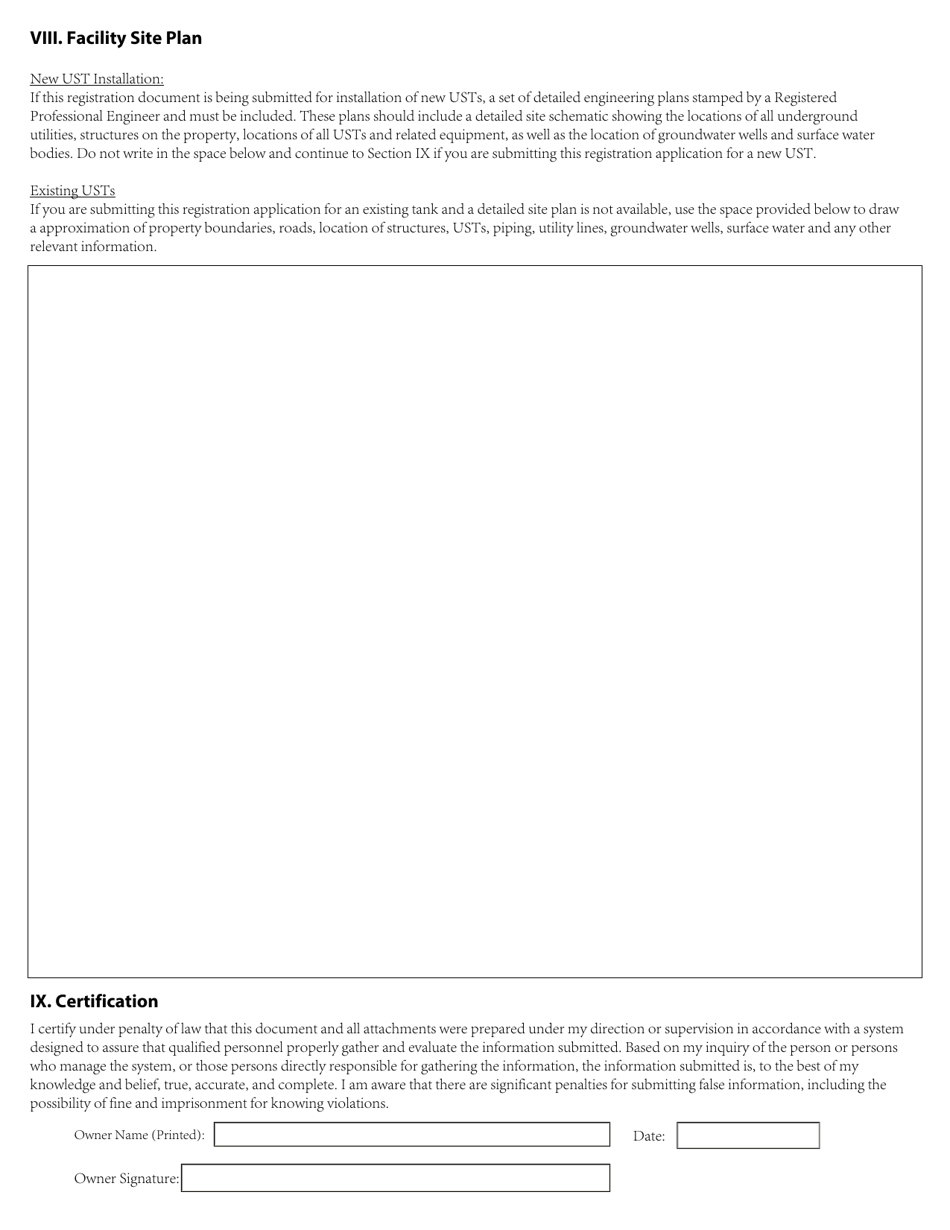 Rhode Island Underground Storage Tank Registration Form Download ...