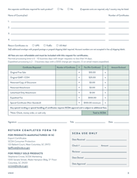 Export Document Application - South Carolina, Page 3