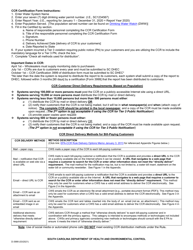 DHEC Form 3999 Consumer Confidence Report (Ccr) Certification Form - South Carolina, Page 2