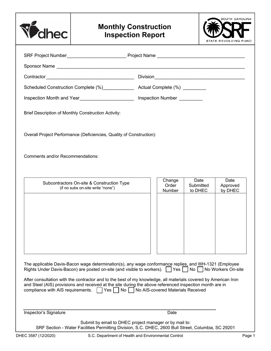 Dhec Self Inspection Forms For Ems Fill Out And Sign - vrogue.co