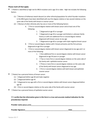 Brca Prior Authorization Request Form - South Dakota, Page 2