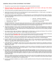 Form CVO-121 Blanket Permit Application for Low Bed Trailers - Vermont, Page 2