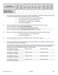 Form REV81 1015 Annual Tax Performance Report for Preferential Tax Rates/Credits/Exemptions/Deferrals Worksheet - Washington, Page 10