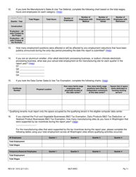 Form REV81 1015 Annual Tax Performance Report for Preferential Tax Rates/Credits/Exemptions/Deferrals Worksheet - Washington, Page 11