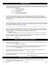 Form REV81 1015 Annual Tax Performance Report for Preferential Tax Rates/Credits/Exemptions/Deferrals Worksheet - Washington, Page 12