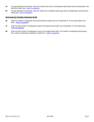 Form REV81 1015 Annual Tax Performance Report for Preferential Tax Rates/Credits/Exemptions/Deferrals Worksheet - Washington, Page 23