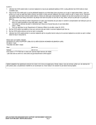 DSHS Form 18-078 Application for Nonassistance Support Enforcement Services - Washington (Marshallese), Page 4