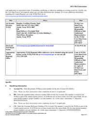 Form OP-CRO2 (TCEQ-10010) Change of Responsible Official Information - Texas, Page 2