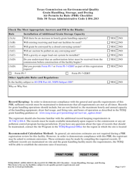 Form TCEQ-20069 Grain Handling, Storage, and Drying Air Permits by Rule (Pbr) Checklist - Texas, Page 3