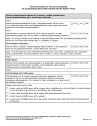 Form TCEQ-20110 Air Quality Standard Permit Checklist for Hot Mix Asphalt Plants - Texas, Page 12
