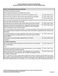 Form TCEQ-20110 Air Quality Standard Permit Checklist for Hot Mix Asphalt Plants - Texas, Page 8