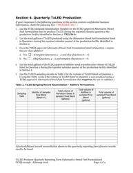 Form TCEQ-20195B Texas Low Emission Diesel (Txled) Producer Alternative Diesel Fuel Formulation Quarterly Reporting Form - Texas, Page 2