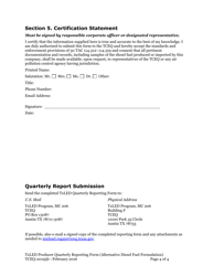 Form TCEQ-20195B Texas Low Emission Diesel (Txled) Producer Alternative Diesel Fuel Formulation Quarterly Reporting Form - Texas, Page 4