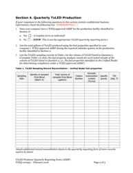 Form TCEQ-20195A Texas Low Emission Diesel (Txled) Producer Alternative Emission Reduction Plan (Aerp) Quarterly Reporting Form - Texas, Page 2