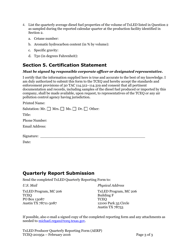 Form TCEQ-20195A Texas Low Emission Diesel (Txled) Producer Alternative Emission Reduction Plan (Aerp) Quarterly Reporting Form - Texas, Page 3