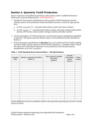 Form TCEQ-20195D Texas Low Emission Diesel (Txled) Producer Specified Fuel Properties Quarterly Reporting Form - Texas, Page 2