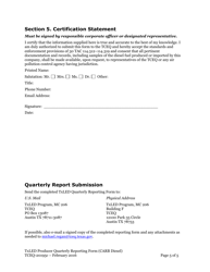 Form TCEQ-20195C Texas Low Emission Diesel (Txled) Producer California Air Resources Board (Carb) Diesel Quarterly Reporting Form - Texas, Page 5
